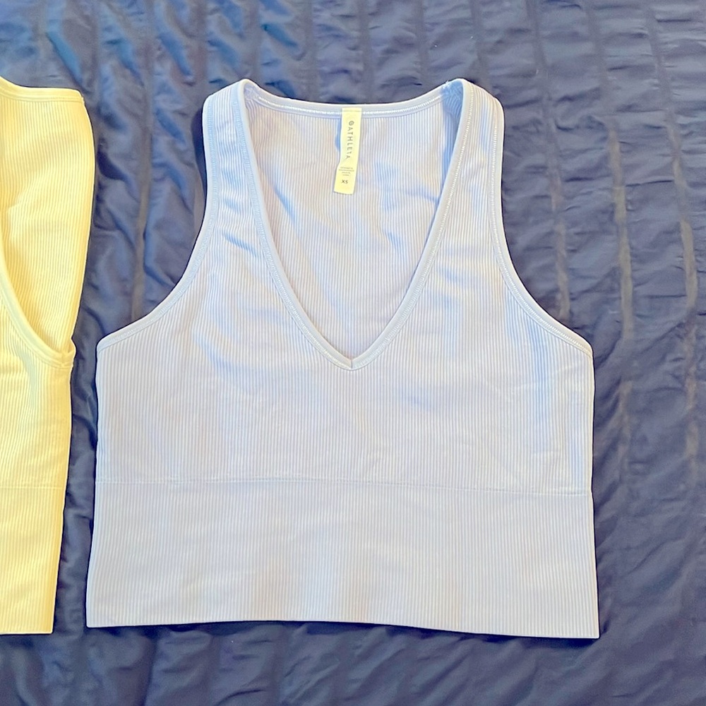 Athleta Aurora Seamless Crop Rib Tank size XS